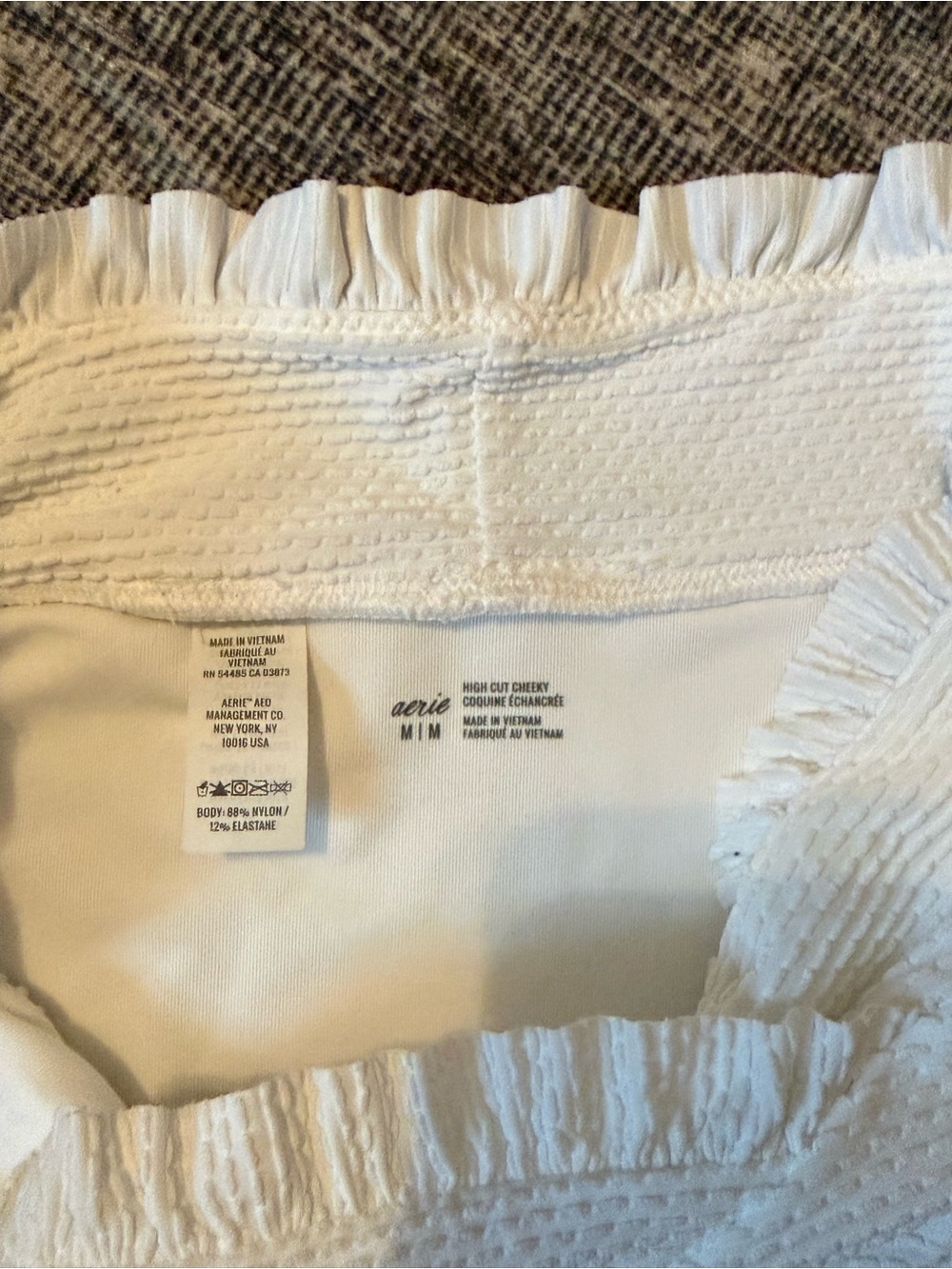 Aerie White Textured Bikini Set - Picture 2 of 5